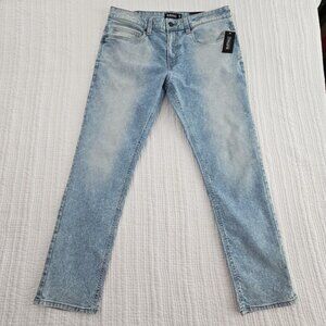 Buffalo David Bitton Ash Jeans Men's 34x30 Light Stone Wash Stretch NEW Straight